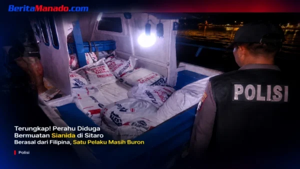 Terungkap! Polisi Sebut Perahu Bermuatan Sianida di Siau Berasal dari Filipina, Satu Pelaku Masih Buron