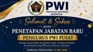 Ini Susunan Pengurus Baru PWI Pusat, Sekjen Dijabat Marthen Selamet Susanto