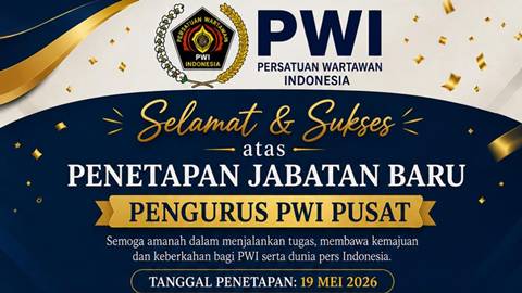 Ini Susunan Pengurus Baru PWI Pusat, Sekjen Dijabat Marthen Selamet Susanto