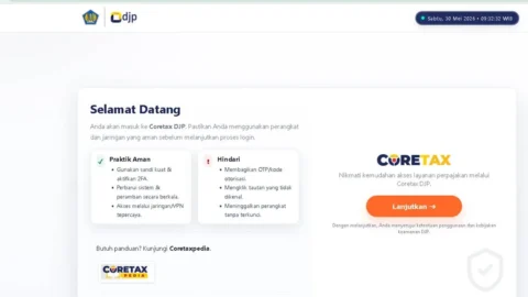 Ilustrasi wajib pajak badan lapor SPT Tahunan via Coretax DJP sebelum batas akhir 31 Mei 2026