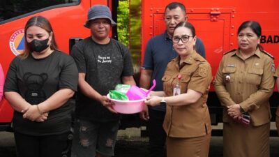 16 Keluarga Korban Bencana di Desa Totolan Terima Bantuan