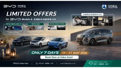 Promo Mei 2026! Haka Auto Beri Penawaran Spesial untuk BYD Dolphin hingga DENZA D9