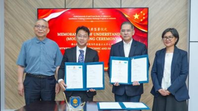 Penandatanganan kerja sama pendidikan kejuruan antara Universitas Padjadjaran dan Politeknik Foshan China digelar di Bandung, Provinsi Jawa Barat, pada Senin (18/5). (Sumber: Universitas Padjadjaran)