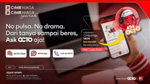 Ask OCTO Permudah Akses Layanan CIMB Niaga 24 Jam