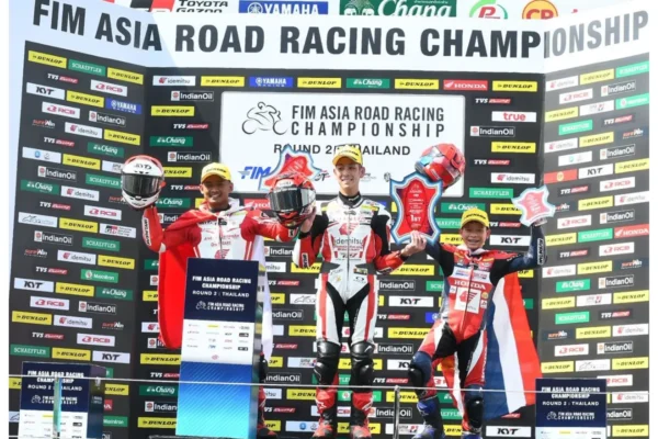 CBR250RR Tampil Garang di Buriram, Rheza Danica Persembahkan Podium untuk Indonesia