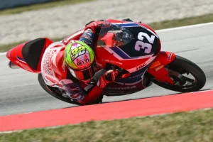 Debut Sensasional Ramadhipa, Pembalap Indonesia Raih Podium Moto3 Junior Barcelona