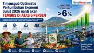 Timsusgub Optimis Ekonomi Sulut 2026 Tembus 6 Persen, Investasi dan PSN Jadi Kunci