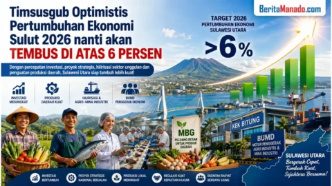 Timsusgub Optimis Ekonomi Sulut 2026 Tembus 6 Persen, Investasi dan PSN Jadi Kunci