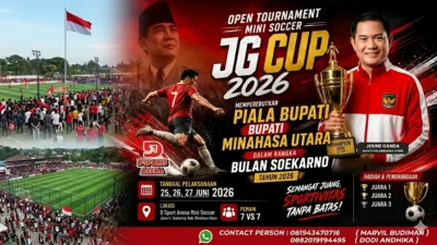 JG Cup 2026 Siap Digelar di Minahasa Utara, Hadiah Belasan Juta dan Puluhan Tim Siap Daftar