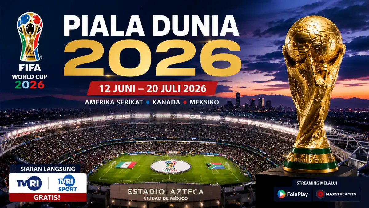 Piala Dunia Mulai Dini Hari Sebentar, Berikut Jadwal Lengkap dan Saluran yang Punya Hak Siar