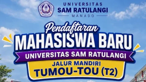 Unsrat Buka Jalur Mandiri T2 2026, Pendaftaran Dimulai 13 Juni, Simak!
