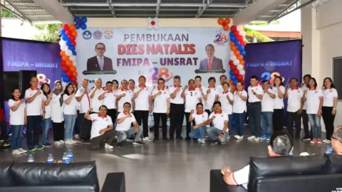 Buka Dies Natalis Ke-28 FMIPA Unsrat, Rektor Berty Sompie Tekankan Pentingnya Kekuatan Sinergi