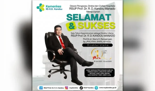 Menembus Batas Medis: Satu Tahun Langkah Visioner Prof Starry Rampengan di RSUP Kandou