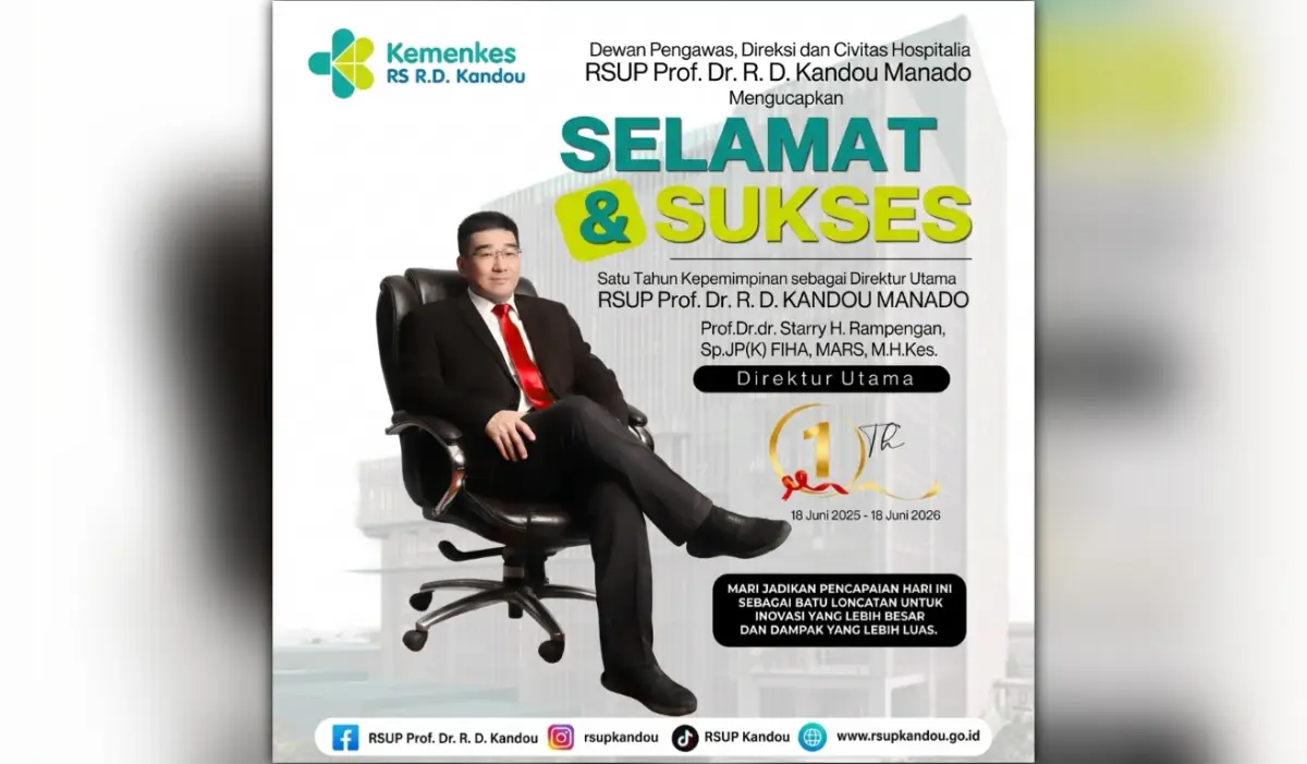 Menembus Batas Medis: Satu Tahun Langkah Visioner Prof Starry Rampengan di RSUP Kandou