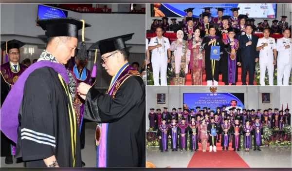 Terima Gelar Doktor Kehormatan Unsrat, Wakil Gubernur Lemhanas Tegaskan Laut Adalah Fondasi Masa Depan