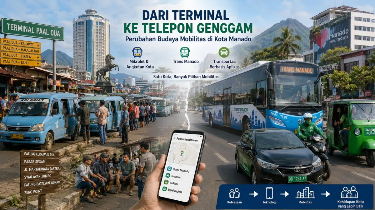 Dari Terminal ke Telepon Genggam, Perubahan Budaya Mobilitas di Kota Manado
