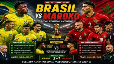 Bedah Kekuatan Brasil vs Maroko: Siapa Penguasa Grup C Piala Dunia 2026?