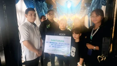 BPJS Ketenagakerjaan Bitung Serahkan Santunan Rp214 Juta kepada Keluarga Korban Kecelakaan Kerja di Tol