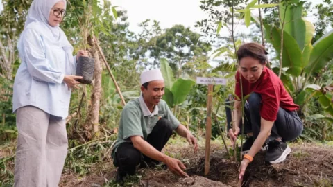 CIMB Niaga Tanam 115.400 Bambu, Perkuat Konservasi dan Ekonomi Warga Lombok Tengah