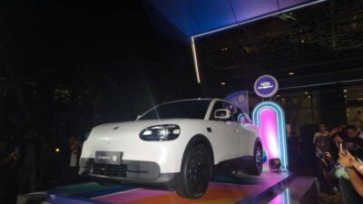 Seremoni peluncuran mobil listrik ketiga Chery Indonesia yaitu Chery Q yang berlangsung di Jakarta pada 18 Mei 2026.