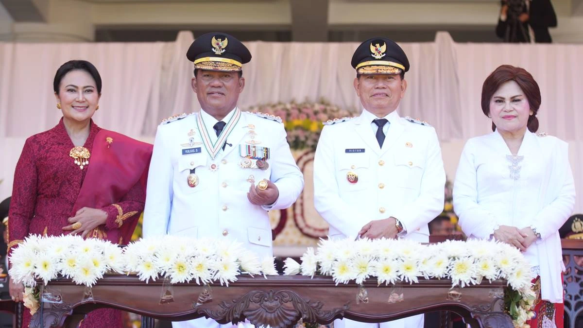 Sinergi Gubernur Sulawesi Utara Mayjen TNI (Purn.) Yulius Selvanus, S.E. dan Wagub Dr. J. Victor Mailangkay, S.H., M.H. dalam mengawal capaian angka IPM Sulut yang naik ke angka 76,32.