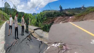 Viral! Jalan Penghubung Bitung-Likupang Putus Total, Warga Minta Pemerintah Bertindak Cepat