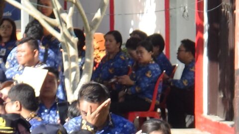 Etika Dipertanyakan! ASN dan PPPK Duduk Saat Sambutan Menteri Dibacakan Wakil Wali Kota Randito Maringka