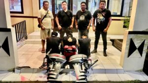 Berakhir di Tangan Polisi! Komplotan Pencuri Mesin Tempel yang Resahkan Nelayan Bitung Dibekuk Resmob Aertembaga