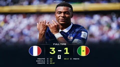 Mbappé Cetak Rekor, Prancis Bungkam Senegal 3-1 di Piala Dunia 2026