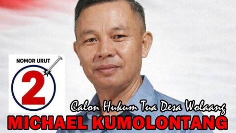Satu Kalimat dari Calon Hukum Tua Wolaang, Michael Kumolontang: Mohon Doa Restu