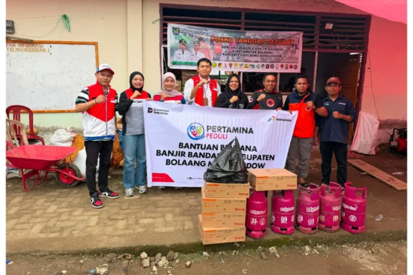Pertamina Salurkan BBM dan Logistik untuk Korban Banjir Bolmong