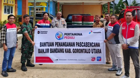 Bantu Korban Bencana, Pertamina Kirim 400 Liter Biosolar ke Gorontalo Utara