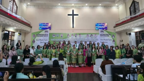 Suasana Rapat Koordinasi (Rakor) dengan Tuan Rumah WKI Wilayah Manado Mapanget Tumpa I, jemaat Karisma Buha.