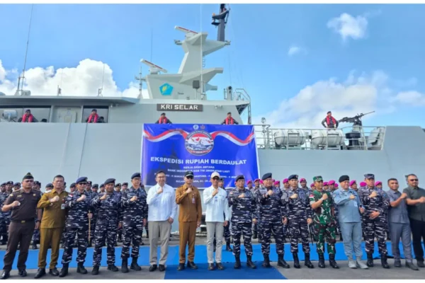 BI dan TNI AL Kirim Rp5,5 Miliar ke Lima Pulau 3T dari Bitung