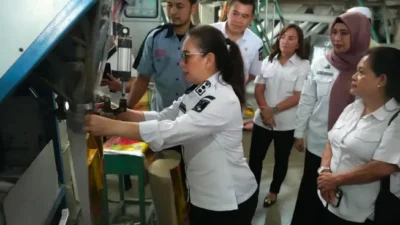 Vanda Sarundajang Tinjau Sentra Produksi Beras Kabupaten Sidrap