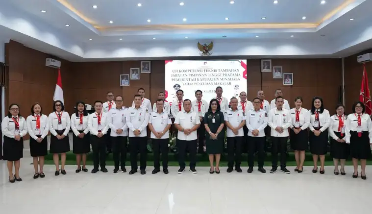 Bupati Robby Dondokambey Kawal Uji Kompetensi JPT Pratama