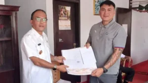 Jeftha Kereh Terima SPPT PBB Tahun Fiskal 2026 Desa Amongena Satu