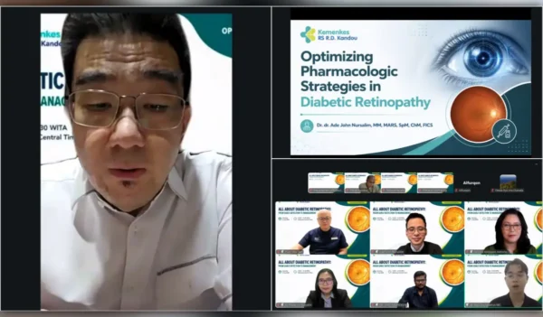 Tingkatkan Kompetensi Penanganan Diabetic Retinopathy, Webinar RSUP Kandou Hadirkan Pakar Retina Tiga Negara