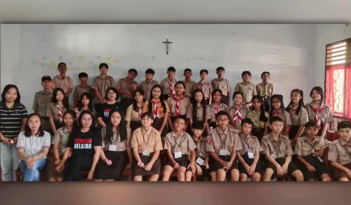 Serius tapi Santai, Puluhan Siswa di Pineleng Diajak ‘Sadar’ Bahaya Napza Saat MPLS
