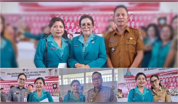 Dampingi Hukum Tua Nicolaus Tangapo, Ny Sherly Siap Jadi Motor Kesejahteraan Keluarga Pineleng Dua