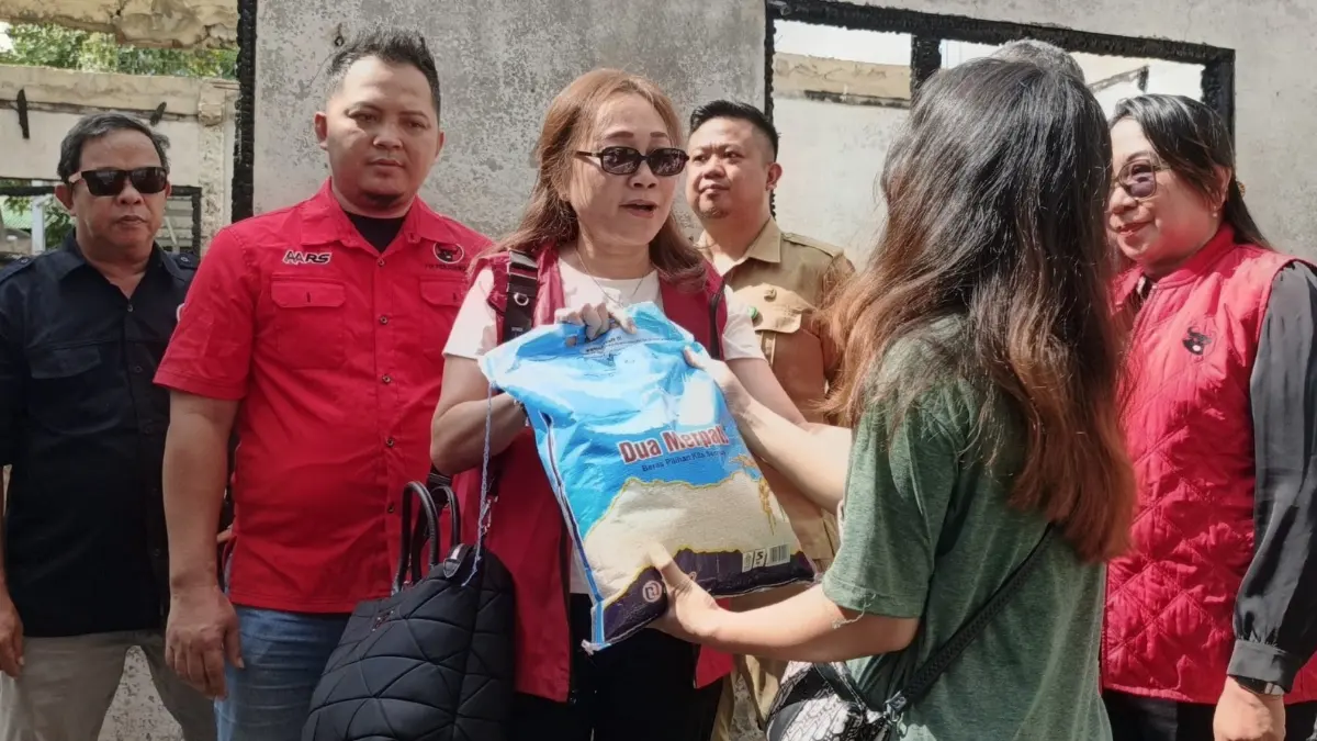Lily Binti Serahkan Bantuan untuk Korban Kebakaran, Tegaskan Komitmen PDI Perjuangan Bantu Wong Cilik