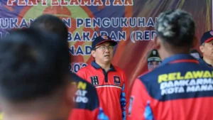 Wali Kota Manado Andrei Angouw Kukuhkan Relawan REDKAR 2026, Tekankan Kesiapsiagaan dan Kerja Tim
