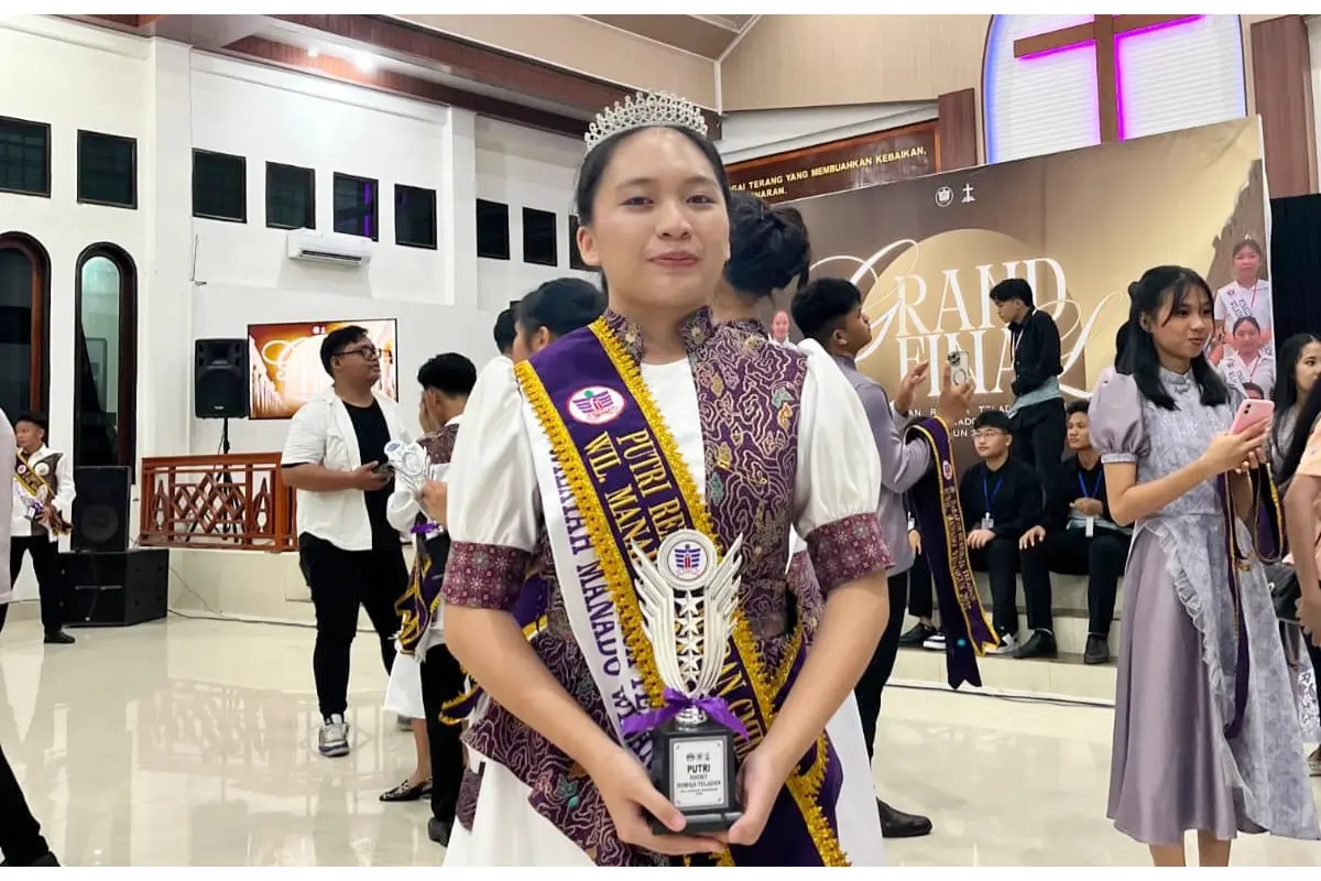 Bianca Tenda Juara I Putri Remaja Teladan GMIM Wilayah Manado Winangun 2026