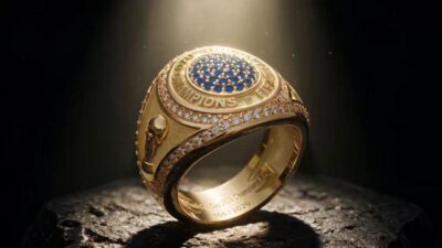 Cincin resmi juara Piala Dunia FIFA 2026.