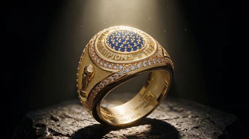 Cincin resmi juara Piala Dunia FIFA 2026.