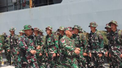 Dandim 1310/Bitung Dipercaya Jadi Danup, Pangdam XIII/Merdeka Lepas Pasukan Karya Bakti Skala Besar Bangun Perbatasan NKRI