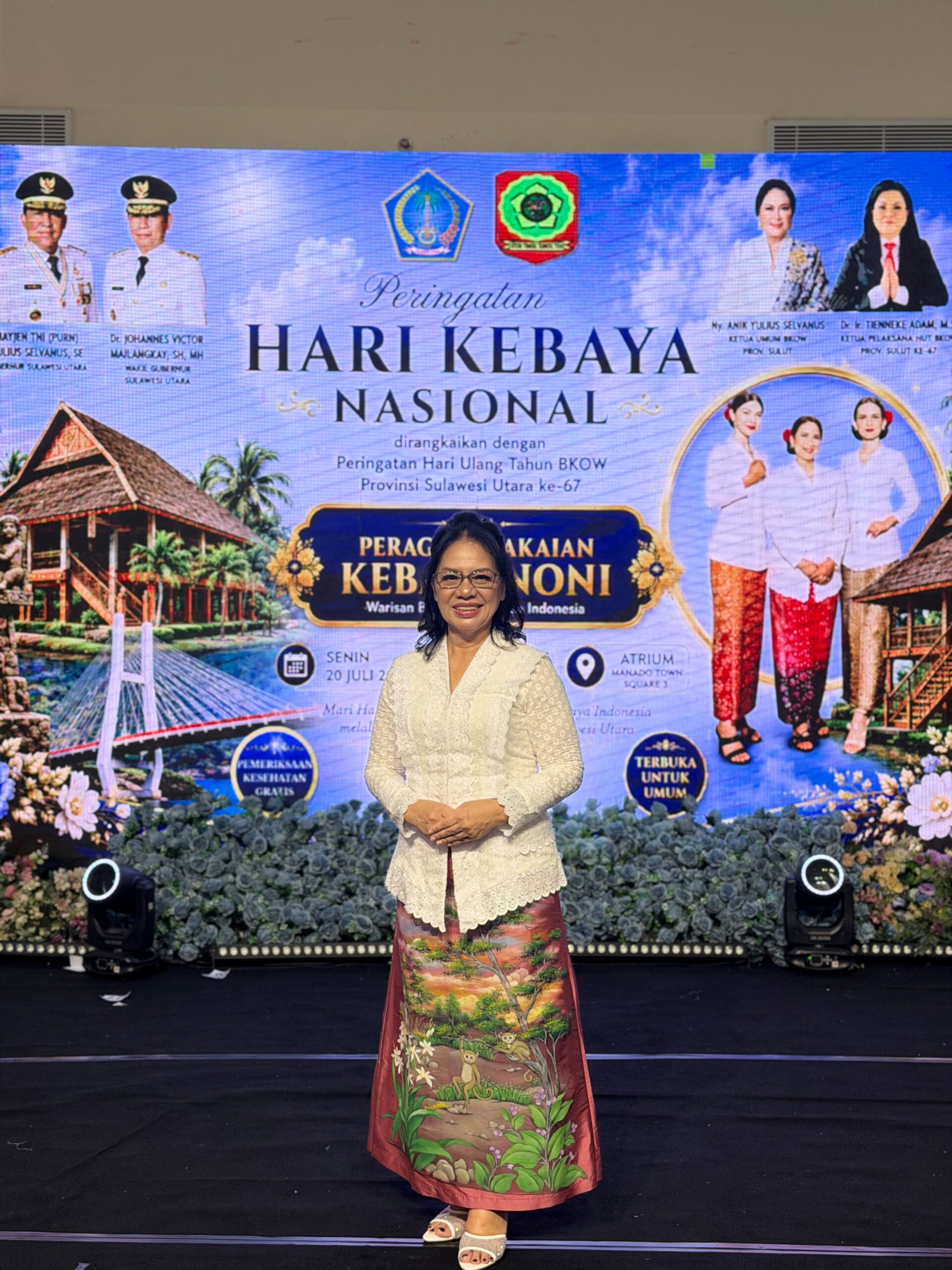 Ellen Honandar Sondakh Tampil Anggun di Hari Kebaya Nasional, Perkuat Semangat Perempuan Sulut Lestarikan Budaya Bangsa