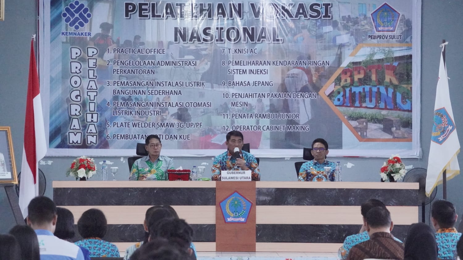 Gubernur Yulius Selvanus Resmikan Batch 3 Vokasi Nasional di Bitung, Cetak SDM Unggul