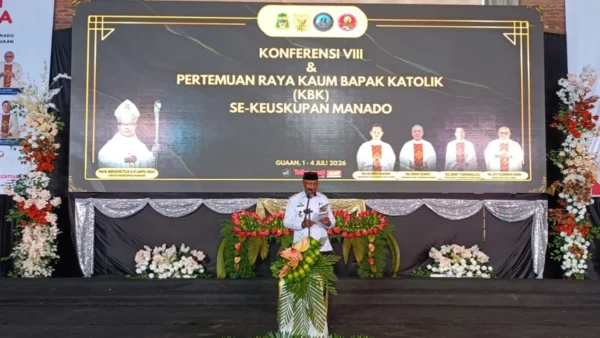 Bupati Boltim Oskar Manoppo Resmi Buka Konferensi VIII Kaum Bapak Katolik Se-Keuskupan Manado