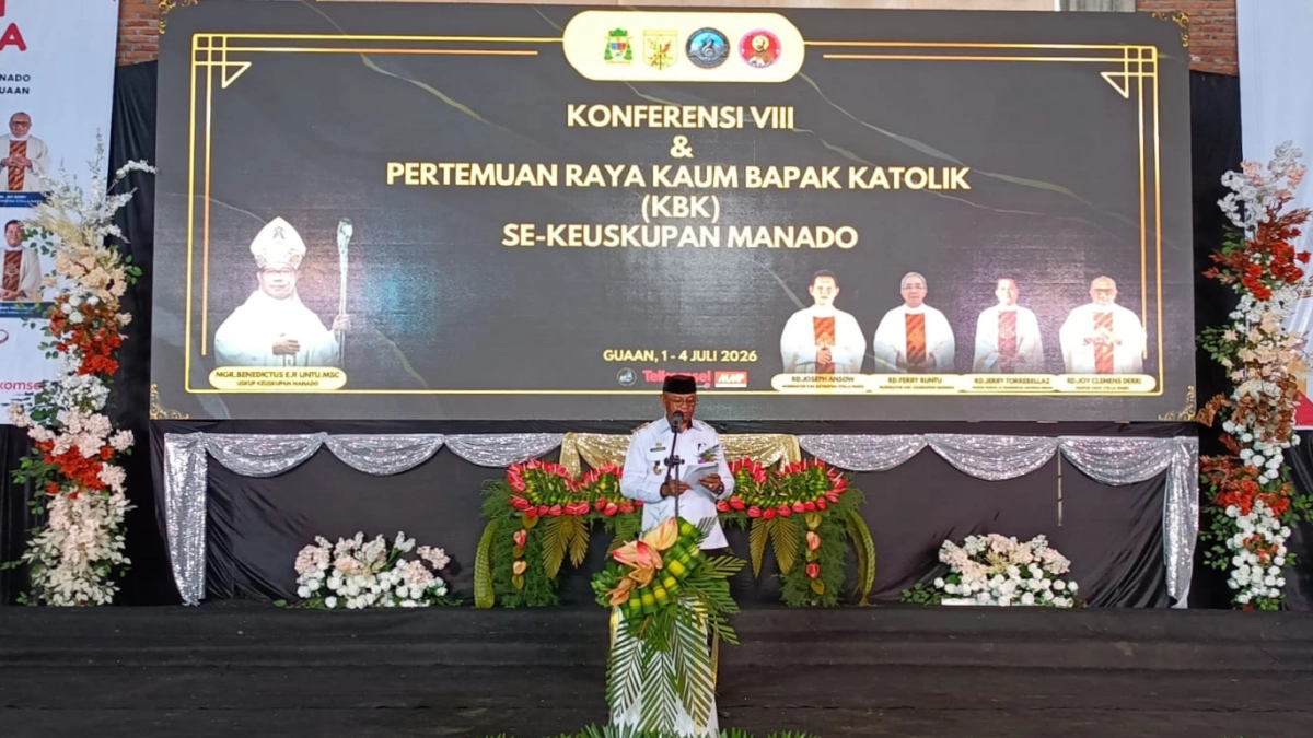 Bupati Boltim Oskar Manoppo Resmi Buka Konferensi VIII Kaum Bapak Katolik Se-Keuskupan Manado